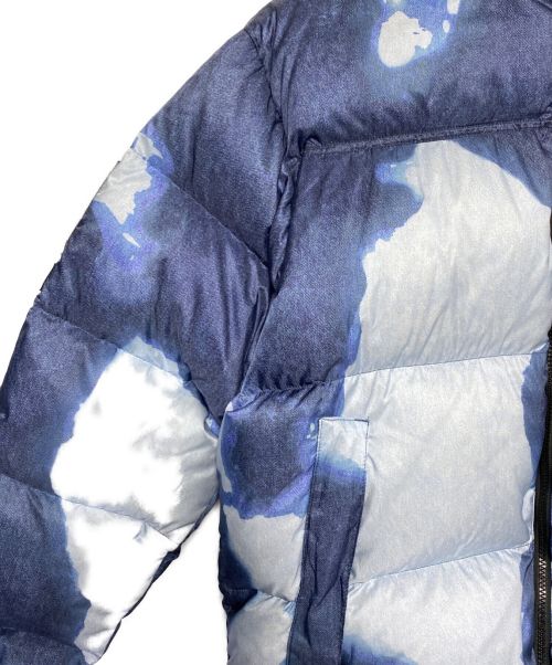 THE NORTH FACE（ザ ノース フェイス）THE NORTH FACE (ザ ノース フェイス) SUPREME (シュプリーム) Bleached Denim Print Nuptse ネイビー サイズ:Lの古着・服飾アイテム