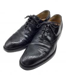 a.testoni（アテストーニ）の古着「レースアップシューズ」｜ブラック