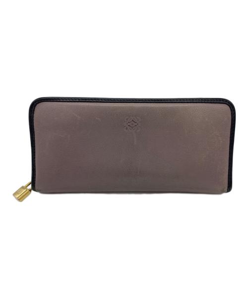 LOEWE（ロエベ）LOEWE (ロエベ) 長財布 ライトピンク×ブラックの古着・服飾アイテム