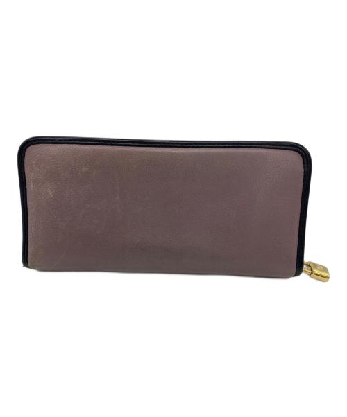 LOEWE（ロエベ）LOEWE (ロエベ) 長財布 ライトピンク×ブラックの古着・服飾アイテム