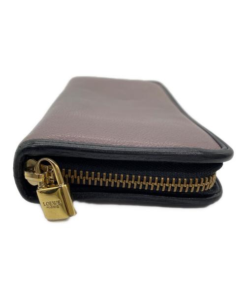 LOEWE（ロエベ）LOEWE (ロエベ) 長財布 ライトピンク×ブラックの古着・服飾アイテム