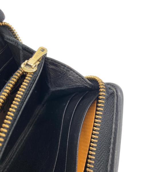 LOEWE（ロエベ）LOEWE (ロエベ) 長財布 ライトピンク×ブラックの古着・服飾アイテム