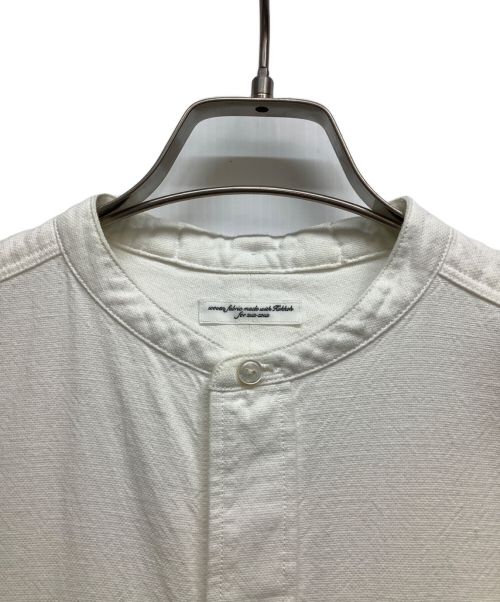 SUS-SOUS（シュス）SUS-SOUS (シュス) ハーフボタンシャツ ホワイト サイズ:表記:7の古着・服飾アイテム