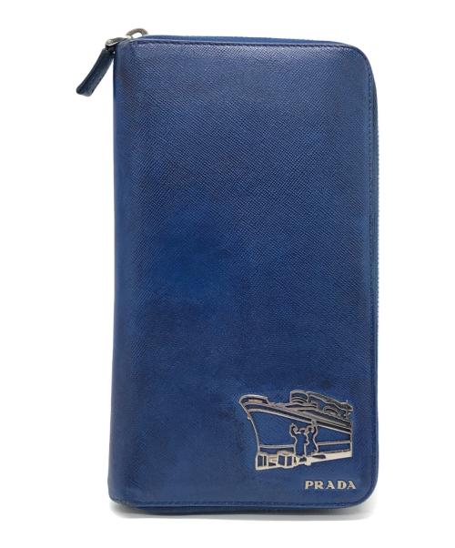 PRADA（プラダ）PRADA (プラダ) トラベルケース ブルーの古着・服飾アイテム