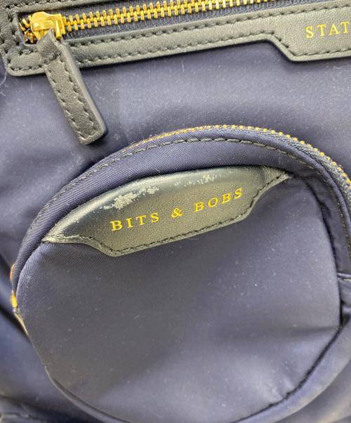 ANYA HINDMARCH（アニヤ・ハインドマーチ）ANYA HINDMARCH (アニヤハインドマーチ) コミューター トート ネイビーの古着・服飾アイテム