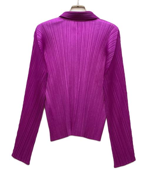 PLEATS PLEASE（プリーツプリーズ）PLEATS PLEASE (プリーツプリーズ) プリーツシャツ パープル サイズ:サイズ3の古着・服飾アイテム