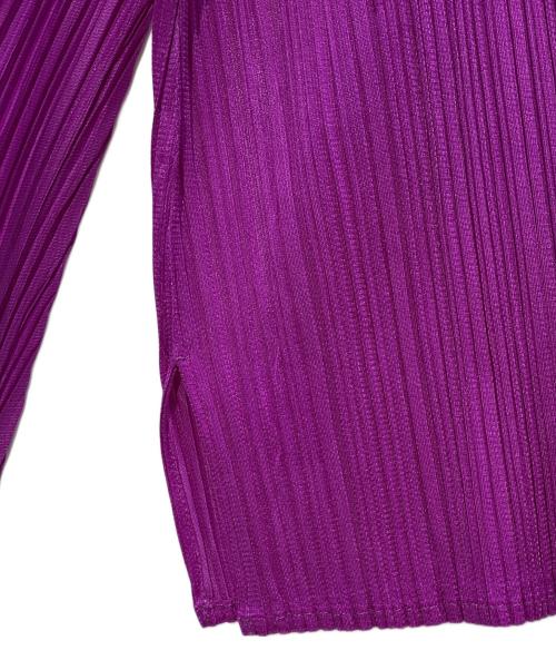 PLEATS PLEASE（プリーツプリーズ）PLEATS PLEASE (プリーツプリーズ) プリーツシャツ パープル サイズ:サイズ3の古着・服飾アイテム