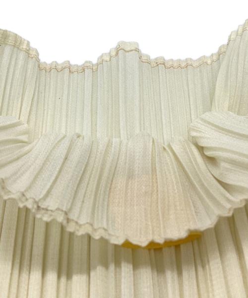 PLEATS PLEASE（プリーツプリーズ）PLEATS PLEASE (プリーツプリーズ) ボトルネックプリーツカットソー ホワイト サイズ:サイズ3の古着・服飾アイテム