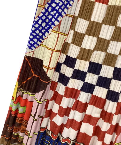 PLEATS PLEASE（プリーツプリーズ）PLEATS PLEASE (プリーツプリーズ) プリーツスカート マルチカラー サイズ:2の古着・服飾アイテム