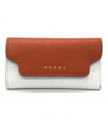 MARNI（マルニ）の古着「6連キーケース」｜ブラウン×ホワイト