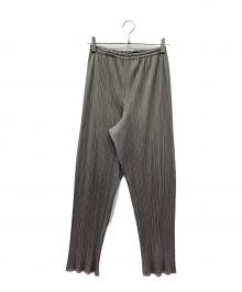 PLEATS PLEASE（プリーツプリーズ）の古着「プリーツパンツ」｜グレー