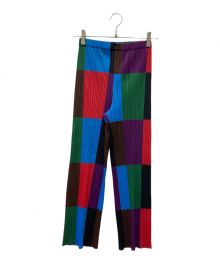 PLEATS PLEASE（プリーツプリーズ）の古着「プリーツパンツ」｜マルチカラー