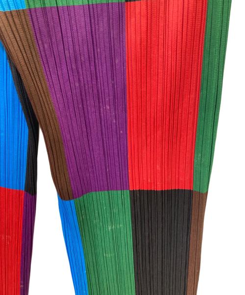 PLEATS PLEASE（プリーツプリーズ）PLEATS PLEASE (プリーツプリーズ) プリーツパンツ マルチカラー サイズ:1の古着・服飾アイテム