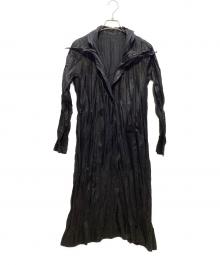 PLEATS PLEASE（プリーツプリーズ）の古着「シャツコート」｜ブラック