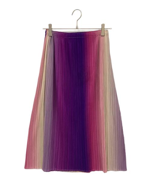 PLEATS PLEASE（プリーツプリーズ）PLEATS PLEASE (プリーツプリーズ) プリーツスカート パープル サイズ:1の古着・服飾アイテム