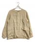 NIGEL CABOURN（ナイジェルケーボン）の古着「FRENCH WORK JACKET LINEN」｜アイボリー