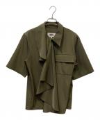 MM6 Maison Margielaエムエムシックスメゾンマルジェラ）の古着「半袖シャツ」｜オリーブ