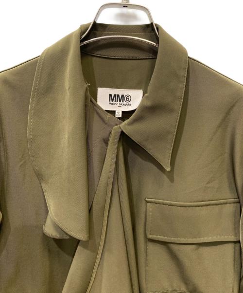MM6 Maison Margiela（エムエムシックスメゾンマルジェラ）MM6 Maison Margiela (エムエムシックス メゾンマルジェラ) 半袖シャツ オリーブ サイズ:40の古着・服飾アイテム
