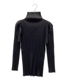 PLEATS PLEASE（プリーツプリーズ）の古着「ロングスリーブプリーツカットソー」｜ブラック