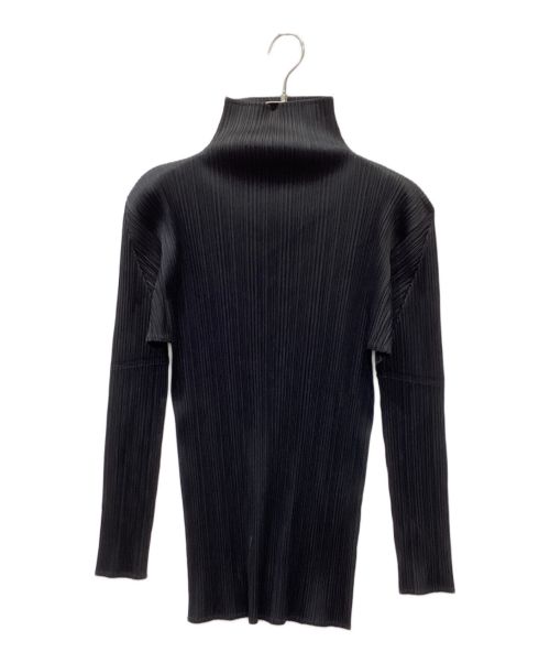PLEATS PLEASE（プリーツプリーズ）PLEATS PLEASE (プリーツプリーズ) ロングスリーブプリーツカットソー ブラック サイズ:4の古着・服飾アイテム
