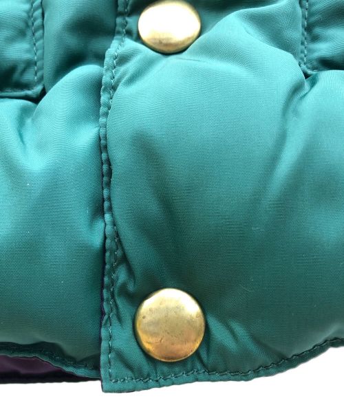 WAREHOUSE（ウエアハウス）WAREHOUSE (ウエアハウス) RockyMountainFeatherBed (ロッキーマウンテンフェザーベッド) ダウンベスト グリーン×ブラウン サイズ:36の古着・服飾アイテム