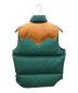 WAREHOUSE (ウエアハウス) RockyMountainFeatherBed (ロッキーマウンテンフェザーベッド) ダウンベスト グリーン×ブラウン サイズ:36：14000円