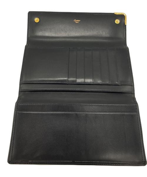 Cartier（カルティエ）Cartier (カルティエ) 3つ折長財布 ブラックの古着・服飾アイテム