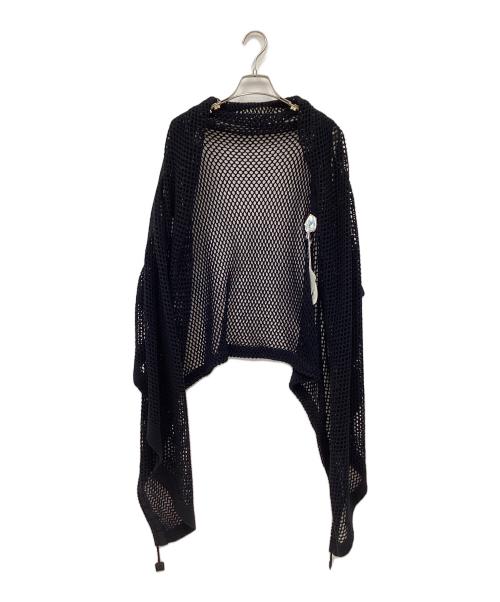 me ISSEY MIYAKE（ミーイッセイ ミヤケ）me ISSEY MIYAKE (ミーイッセイ ミヤケ) ニットカーディガン ブラック サイズ:表記なし 未使用品の古着・服飾アイテム