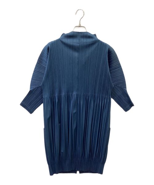 PLEATS PLEASE（プリーツプリーズ）PLEATS PLEASE (プリーツプリーズ) プリーツワンピース ネイビー サイズ:2の古着・服飾アイテム