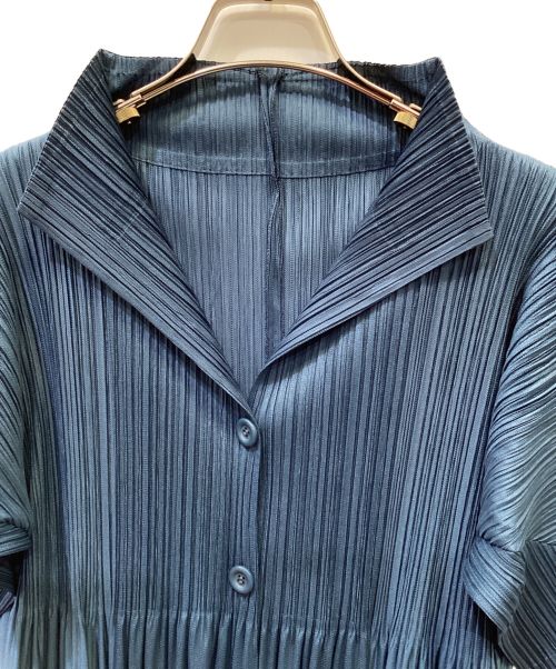 PLEATS PLEASE（プリーツプリーズ）PLEATS PLEASE (プリーツプリーズ) プリーツワンピース ネイビー サイズ:2の古着・服飾アイテム