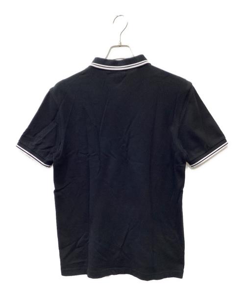 FRED PERRY（フレッドペリー）FRED PERRY (フレッドペリー) ポロシャツ ブラック×ホワイト サイズ:Mの古着・服飾アイテム