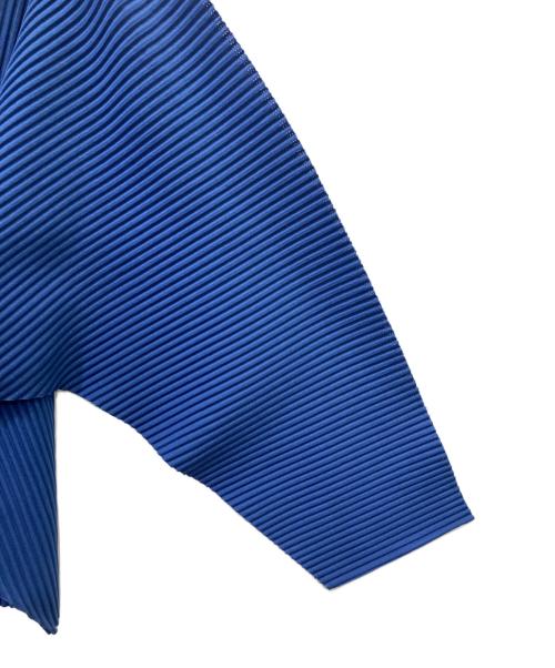 me ISSEY MIYAKE（ミーイッセイ ミヤケ）me ISSEY MIYAKE (ミーイッセイ ミヤケ) プリーツカーディガン ブルー サイズ:Ｆの古着・服飾アイテム