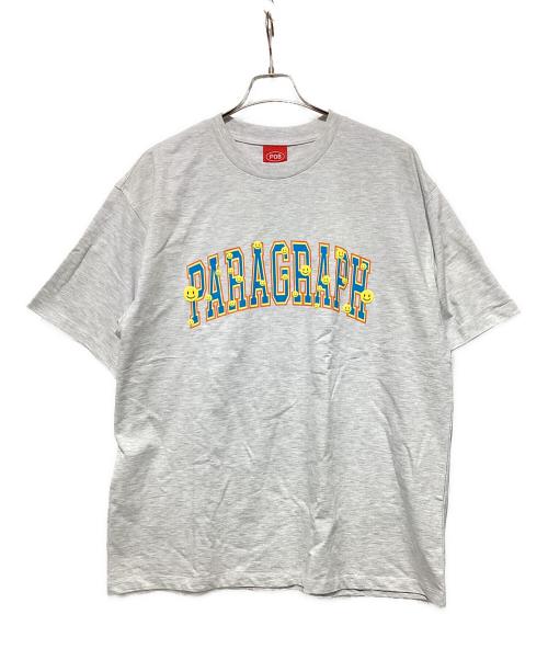 paragraph（パラグラフ）paragraph (パラグラフ) Multi Smile T-shirt ライトグレー サイズ:FREEの古着・服飾アイテム