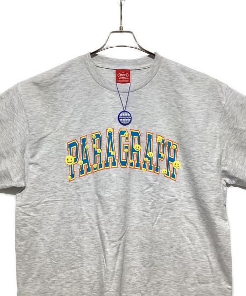 paragraph（パラグラフ）paragraph (パラグラフ) Multi Smile T-shirt ライトグレー サイズ:FREEの古着・服飾アイテム