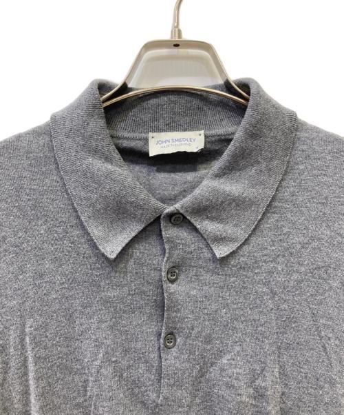 JOHN SMEDLEY（ジョンスメドレー）JOHN SMEDLEY (ジョンスメドレー) 半袖ポロシャツ グレー サイズ:Mの古着・服飾アイテム