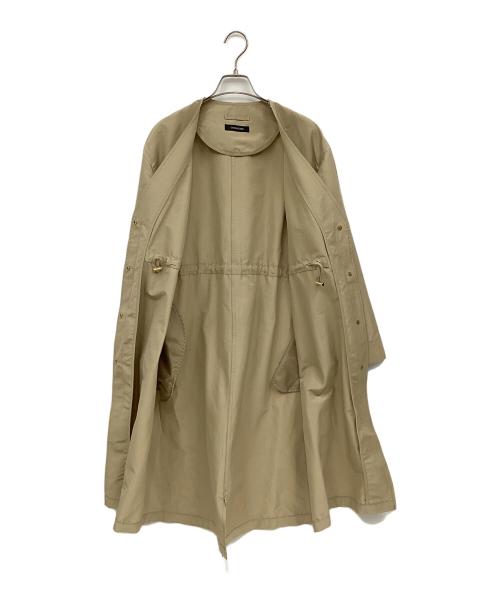 ourhome（アワホーム）ourhome (アワホーム) 頼れるノーカラーコート カーキ サイズ:FREEの古着・服飾アイテム