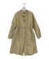 ourhome（アワホーム）の古着「頼れるノーカラーコート」｜カーキ