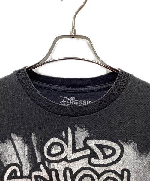 DISNEY（ディズニー）DISNEY (ディズニー) 半袖カットソー ブラック×ホワイト サイズ:Lの古着・服飾アイテム