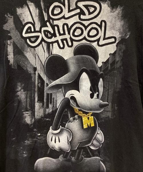 DISNEY（ディズニー）DISNEY (ディズニー) 半袖カットソー ブラック×ホワイト サイズ:Lの古着・服飾アイテム