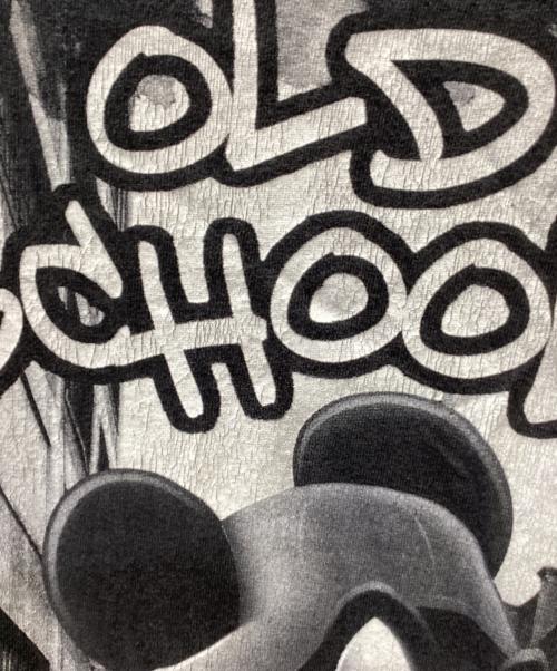 DISNEY（ディズニー）DISNEY (ディズニー) 半袖カットソー ブラック×ホワイト サイズ:Lの古着・服飾アイテム