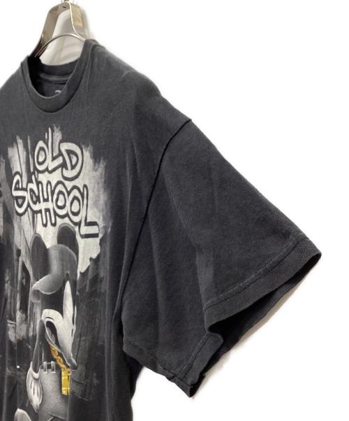 DISNEY（ディズニー）DISNEY (ディズニー) 半袖カットソー ブラック×ホワイト サイズ:Lの古着・服飾アイテム