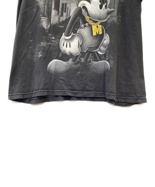 DISNEY（ディズニー）DISNEY (ディズニー) 半袖カットソー ブラック×ホワイト サイズ:Lの古着・服飾アイテム