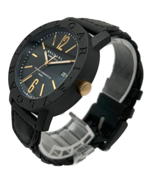 BVLGARI（ブルガリ）BVLGARI (ブルガリ) ブルガリ・ブルガリ カーボン BVLGARI・BVLGARI CARBON Ref. BB40CL ブラック サイズ:40.0mm/メンズの古着・服飾アイテム