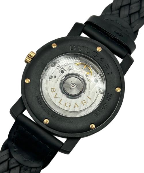 BVLGARI（ブルガリ）BVLGARI (ブルガリ) ブルガリ・ブルガリ カーボン BVLGARI・BVLGARI CARBON Ref. BB40CL ブラック サイズ:40.0mm/メンズの古着・服飾アイテム
