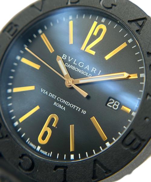 BVLGARI（ブルガリ）BVLGARI (ブルガリ) ブルガリ・ブルガリ カーボン BVLGARI・BVLGARI CARBON Ref. BB40CL ブラック サイズ:40.0mm/メンズの古着・服飾アイテム