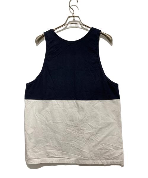 SUPREME（シュプリーム）Supreme (シュプリーム) タンクトップ ネイビー×ホワイト サイズ:Lの古着・服飾アイテム