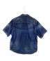 DSQUARED2 (ディースクエアード) ダメージ加工半袖デニムシャツ インディゴ サイズ:42：7000円