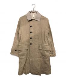 SUS-SOUS（シュス）の古着「モーターサイクルリネンコート」｜ベージュ
