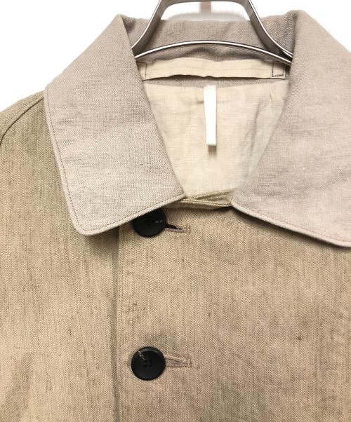 SUS-SOUS（シュス）SUS-SOUS (シュス) モーターサイクルリネンコート ベージュ サイズ:SIZE 5の古着・服飾アイテム