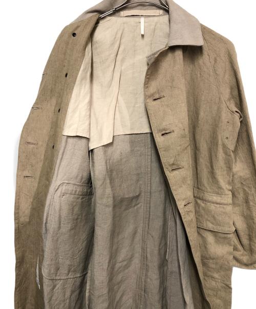 SUS-SOUS（シュス）SUS-SOUS (シュス) モーターサイクルリネンコート ベージュ サイズ:SIZE 5の古着・服飾アイテム